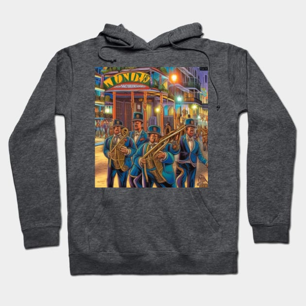 French Quarter Band Hoodie by Stephanie Kennedy 